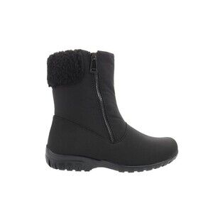 Propet Womens 10 W D Black Dani Mid Calf Zip Up Snow Boots NIB OC6